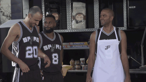 San Antonio Spurs Players Commercial Shooting GIF