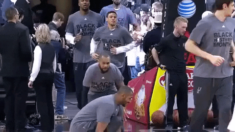 San Antonio Spurs Players Having Fun GIF