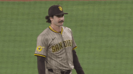 San Diego Baseball Player Holding Glove GIF