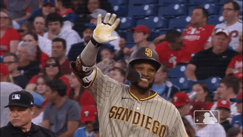 San Diego Padres Happy Air Pump GIF