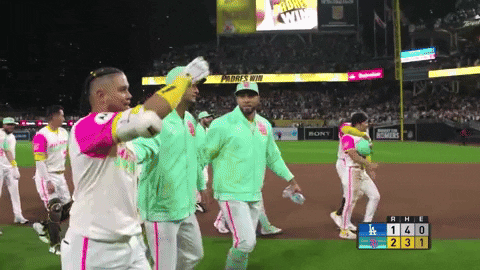 San Diego Padres Luis Arraez Elated GIF