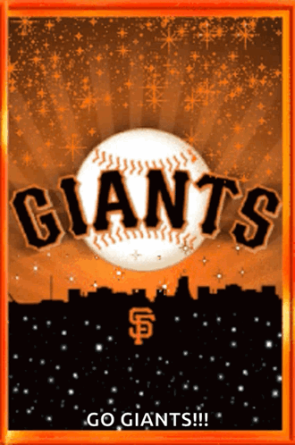 San Francisco Giants Poster with Baseball