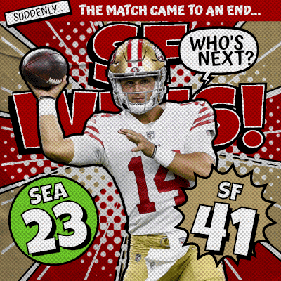 San Francisco Niners Winning Game Poster GIF