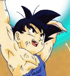 San Gohan Makes Spirit Bomb GIF