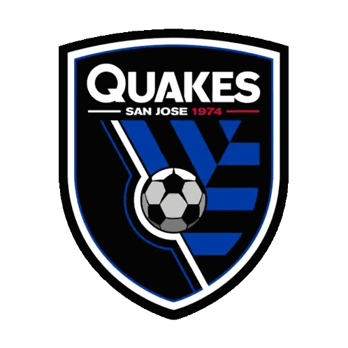 San Jose Quakes Logo With Soccer Ball