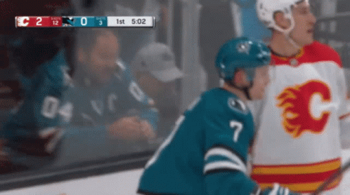 San Jose Sharks vs Calgary Flames Hockey Game