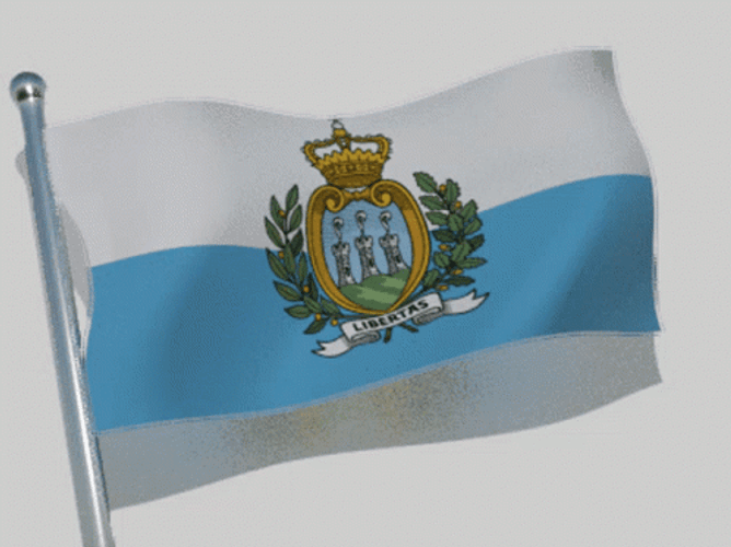 San Marino Animated National Flag GIF