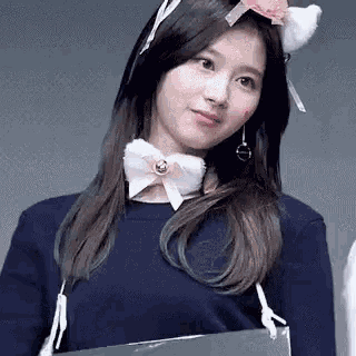 Sana Cute Bear Hand Wave GIF