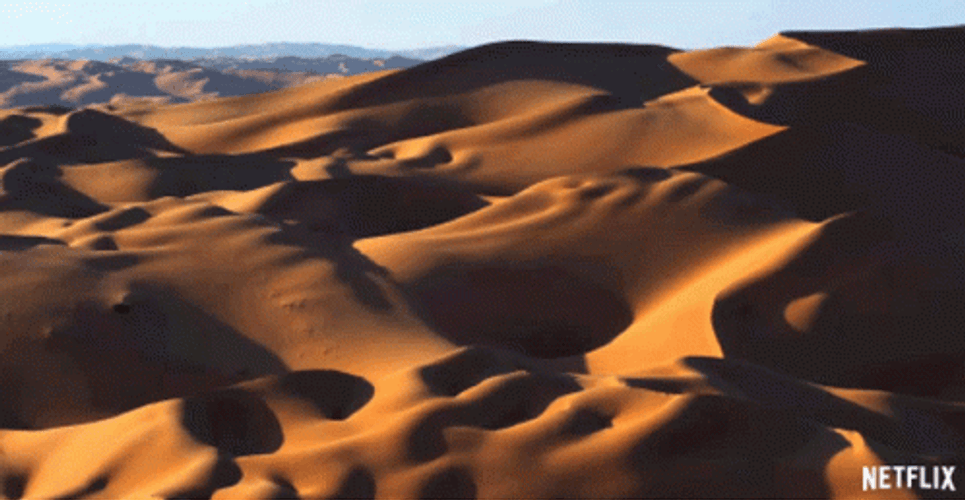 Sand Dunes In The Desert GIF