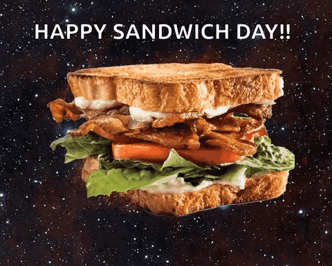 Sandwich Saying Happy Sandwich Day