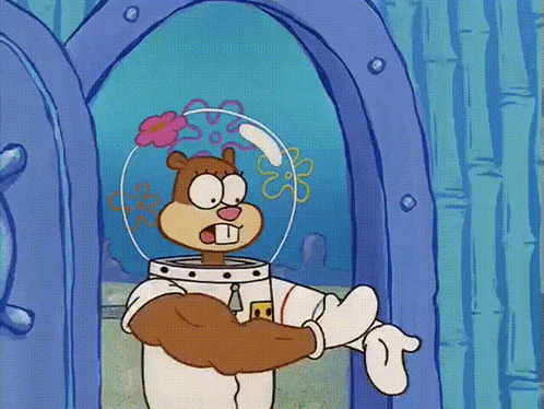 Sandy Cheeks Flex Muscle GIF