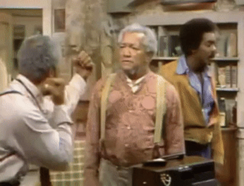 Sanford And Son Fighting Each Other GIF
