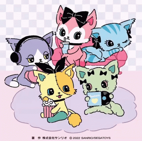 Sanrio Beatcats Blinking GIF