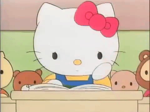 Sanrio Hello Kitty Cartoon Exam GIF