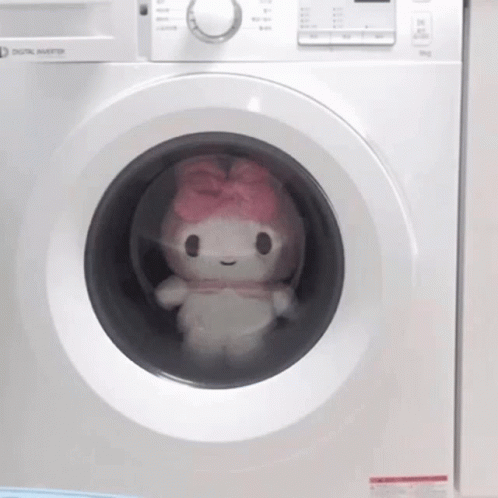 Sanrio My Melody Washing Maschine GIF