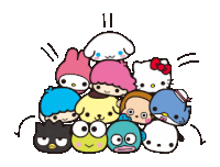 Sanrio Tuexedo Sam Sticker GIF