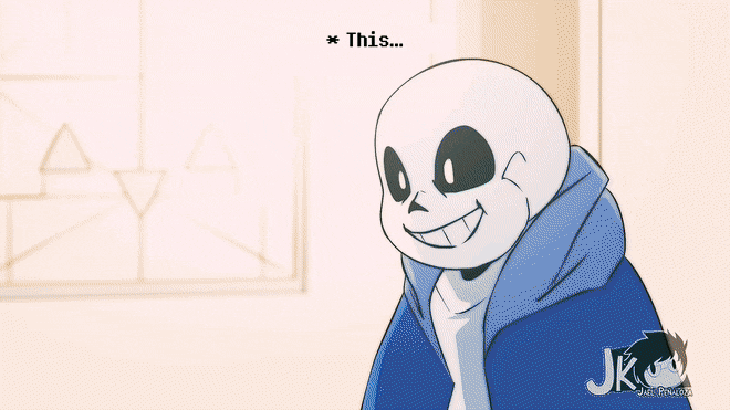 Sans Amazing Fight Against Frisk Digital Animation GIF