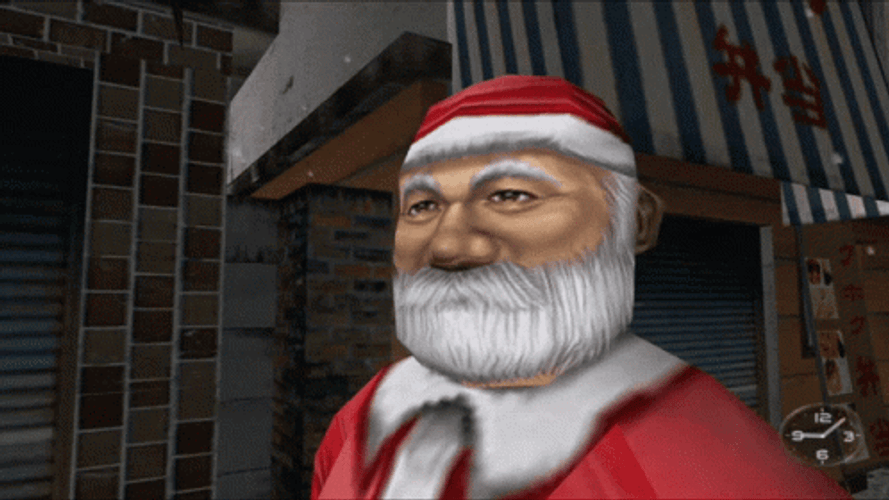 Santa Animation Saying Ho Ho Ho GIF