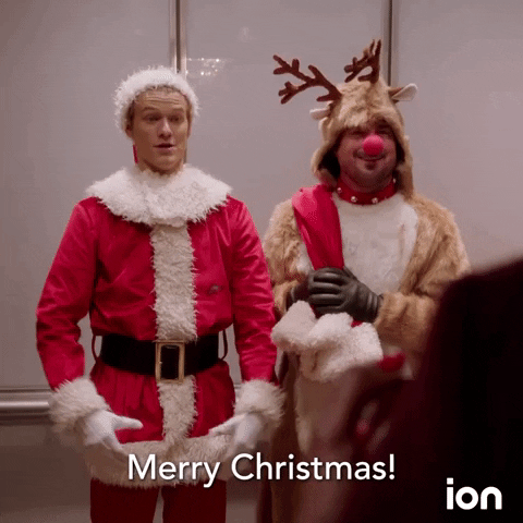 Santa Claus Bowing Merry Christmas GIF
