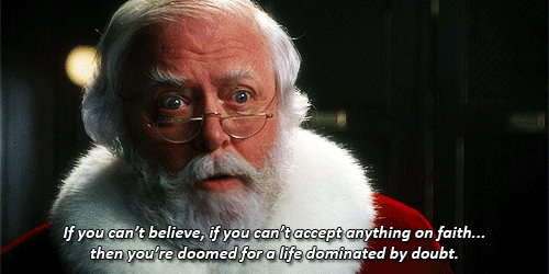 Santa Claus Dominated By Doubt GIF