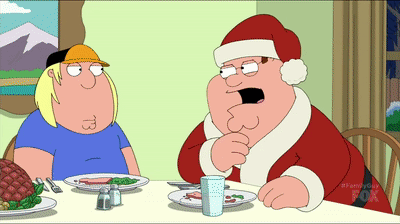 Santa Claus Family Dinner Ruined GIF