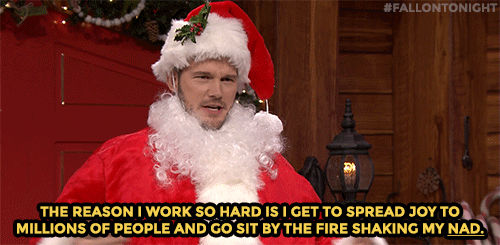 Santa Claus Fire Shaking My Nad GIF