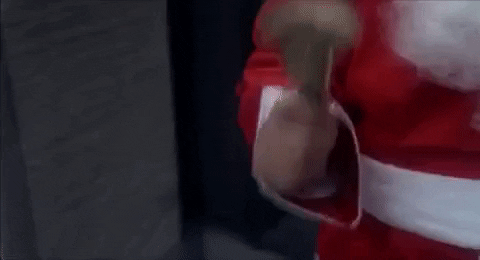 Santa Claus Frantic Bell Ringing GIF
