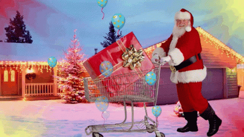 Santa Claus Gifts Merry Christmas GIF