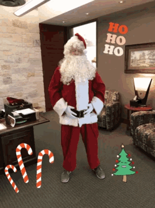 Santa Claus Saying Ho Ho Ho GIF