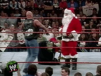 Santa Claus Wrestling GIF