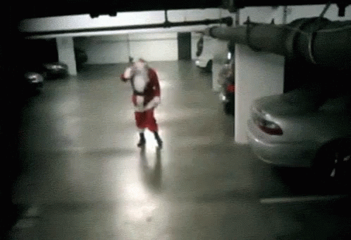 Santa Clause Drunk Stumbling GIF
