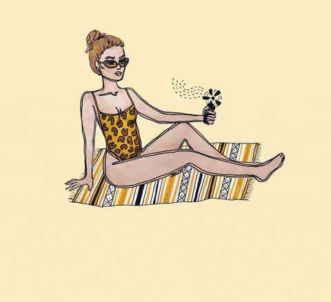 Santa Monica Art Girl Beach GIF