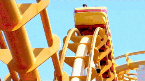 Santa Monica Pacific Park Roller Coaster GIF