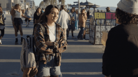 Santa Monica Rebel Ariela Barer GIF