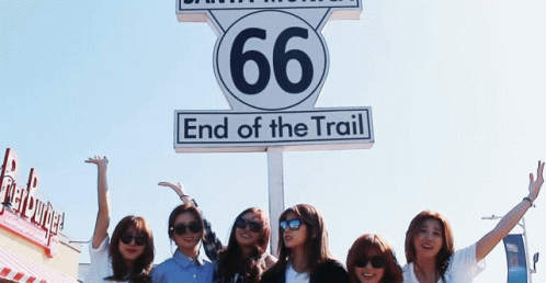 Santa Monica Route 66 K-pop Apink GIF