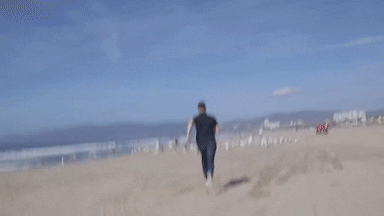 Santa Monica Running Jay Onrait GIF