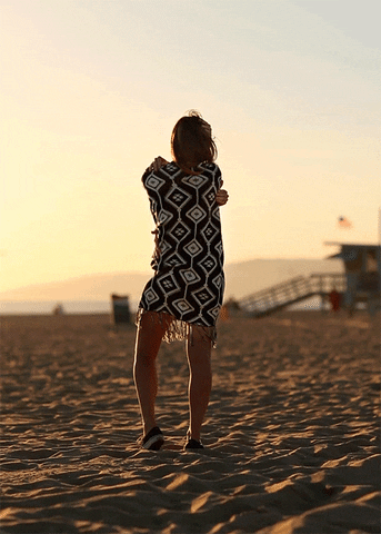 Santa Monica Sunset Hug Loop GIF