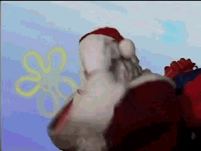 Santa Shaking Head GIF