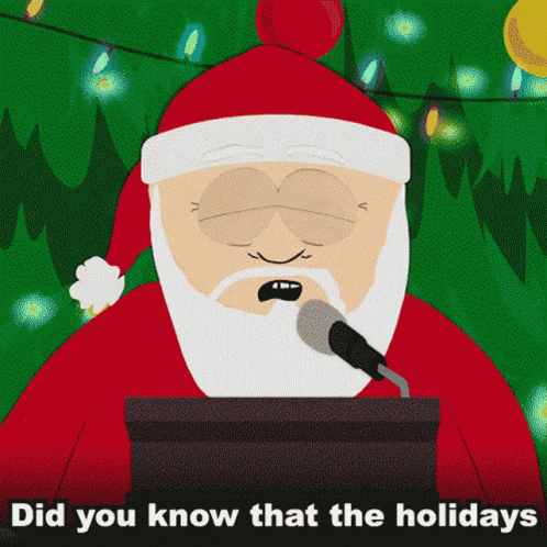 Santa Speaking Into Microphone Did You Know That The Holidays