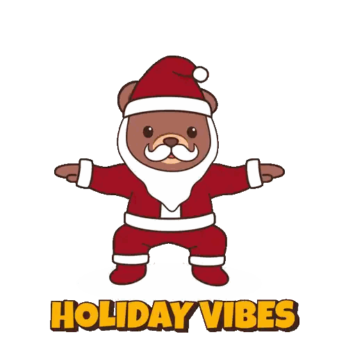 Santa Teddy Bear Holiday Vibes