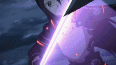Sao Anime Kirito Showing Amazing Swordsmanship GIF