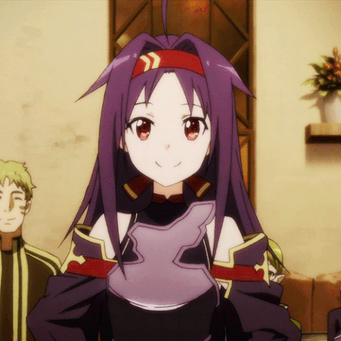 Sao Anime Yuuki Konno Cute Smile GIF