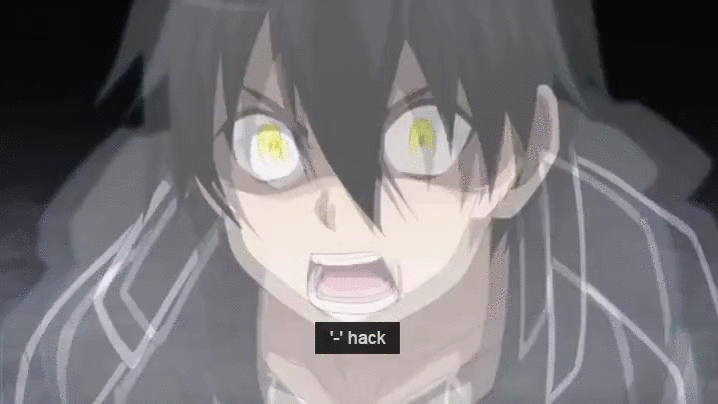 Sao Kirito Stabbed Heathcliff Using Sword GIF