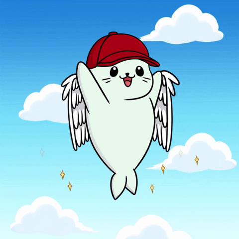 Sappy Seal With Wings GIF