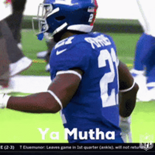 Saquon Barkley Back Flips GIF