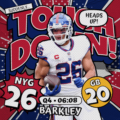 Saquon Barkley Heads Up GIF