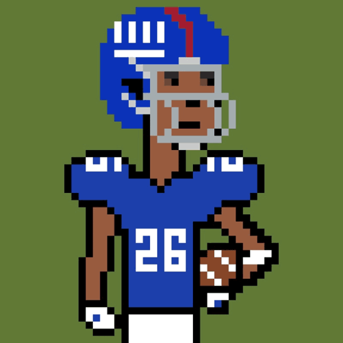 Saquon Barkley Ny Giants Pixel GIF