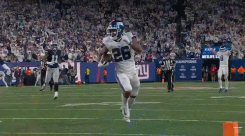 Saquon Barkley Throw It Back GIF