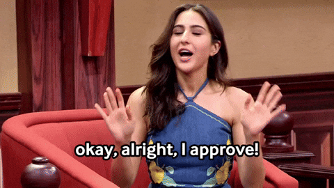 Sara Ali Khan Okay Meme GIF