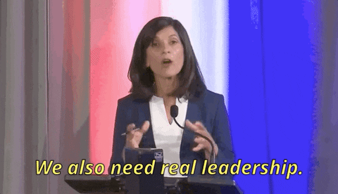 Sarah Gideon We Also Need Real Leadership GIF